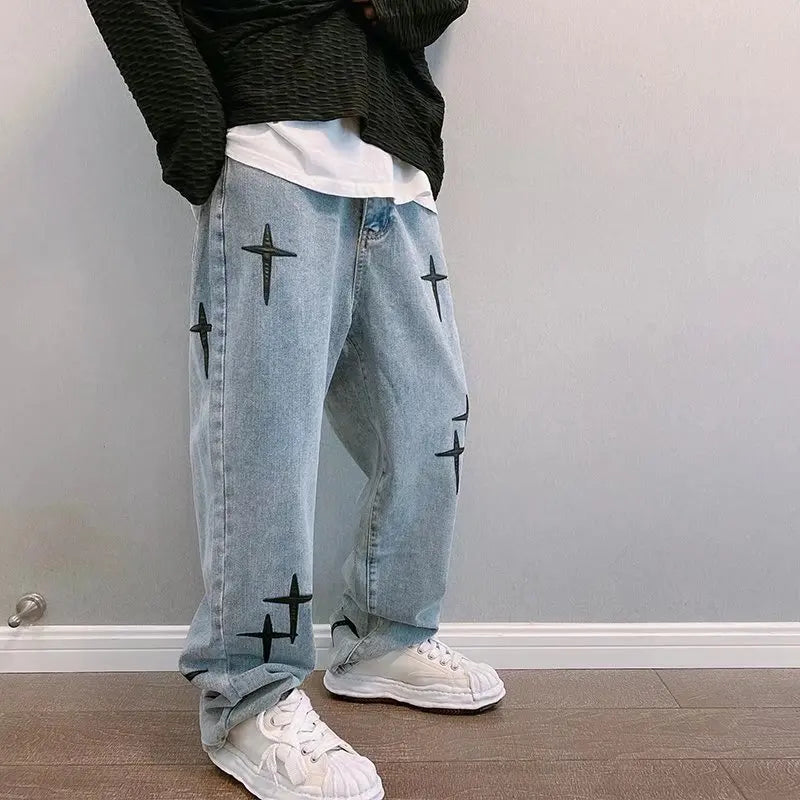 ,,Baggy" platūs džinsai vyrams