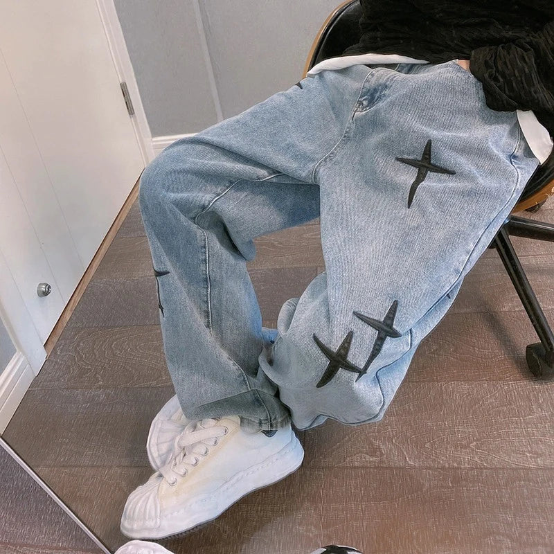 ,,Baggy" platūs džinsai vyrams