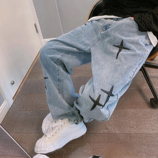 ,,Baggy" platūs džinsai vyrams